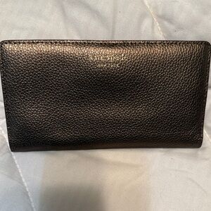 Kate Spade Gold Metallic Leather Wallet